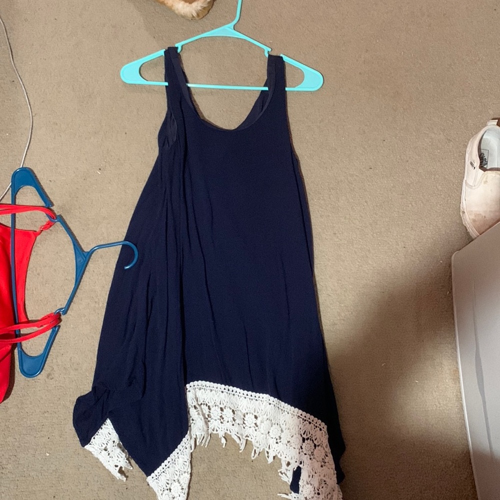 umgee small navy “country” dress